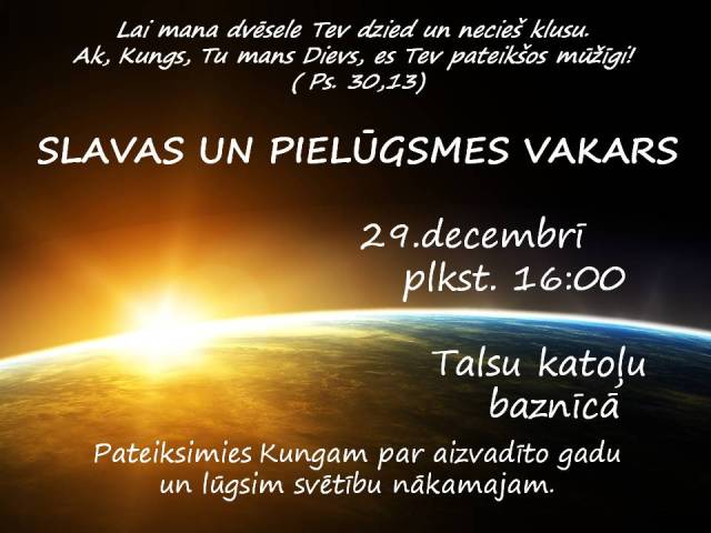 Slavas vakars 29.12.2012.