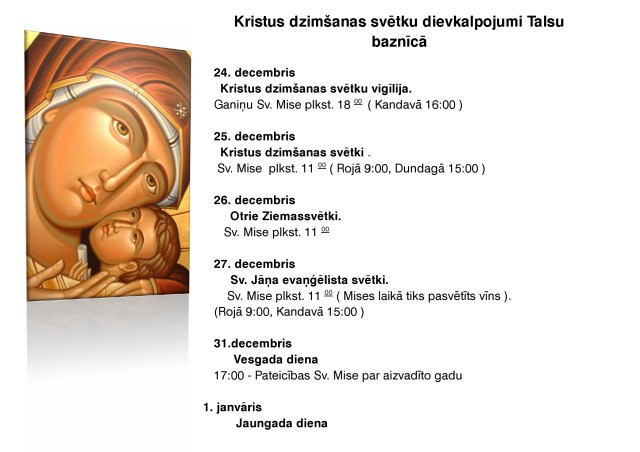 Kristus dzimšanas svētku dievkalpojumi Talsu baznīcā-page0001